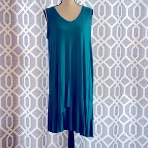 EUC Westbound Size Large Midi Shift Dress w/Ruffle